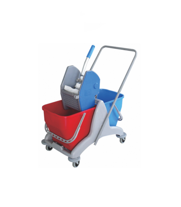 60L Dual-Bucket Mop Wringer Trolley Factory